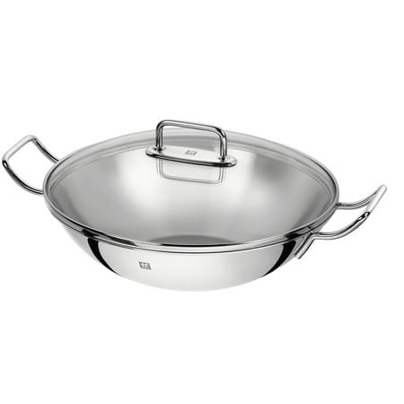 Zwilling Stainless Steel Uncoated 32cm Wok with Lid