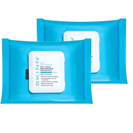 SKINN Non-Negotiables Olive & Enzyme Makeup Cloth Double Up