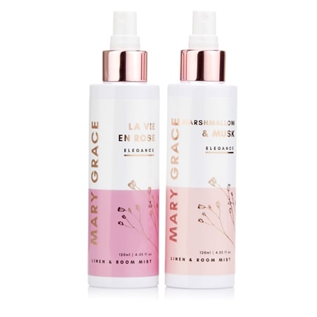 Mary Grace Marshmallow & Musk & La Vie En Rose Room Mist Duo 120ml