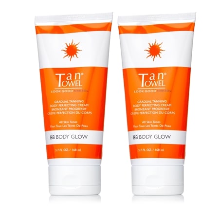 TanTowel Body Glow Gradual Tanning Lotion 168ml Duo