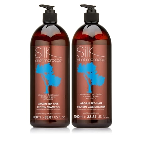 Oil of Morocco Argan Salon RepHair Shampoo & Conditioner 1L