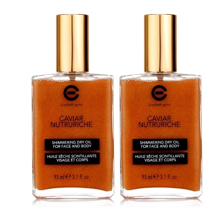 Elizabeth Grant Caviar Nutruriche Shimmer Body Oil 100ml Duo