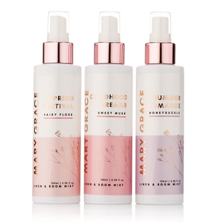 Mary Grace Sentiments Linen & Room Mist Trio 120ml
