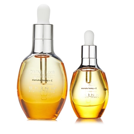 SKINN Divine Elixir Luminous Facial Oil w Manuka Honey + C 30ml & 15ml Duo