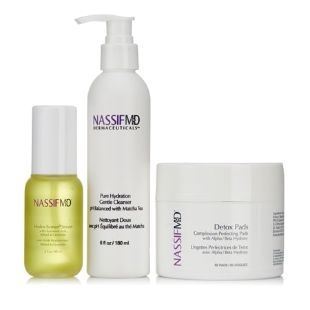 Dr Nassif Gentle Cleanser Hydro Screen And Detox Pads Gift Set