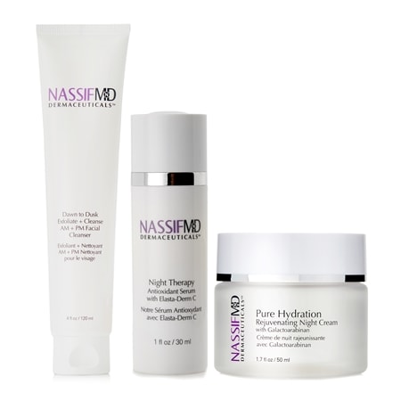 Dr Nassif Cleanse,Serum and Cream Night Time Routine