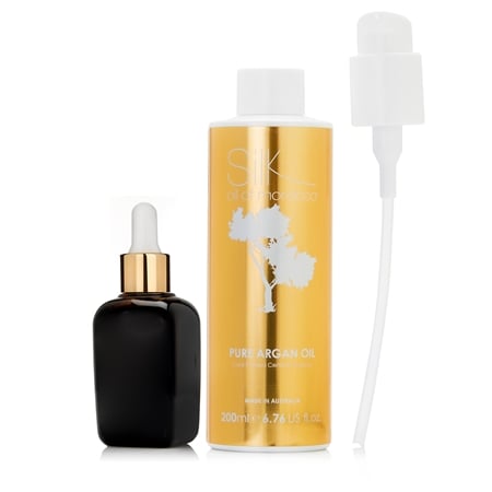 Oil of Morocco Pure Argan Oil Supersize 200ml + Decanter Bottle