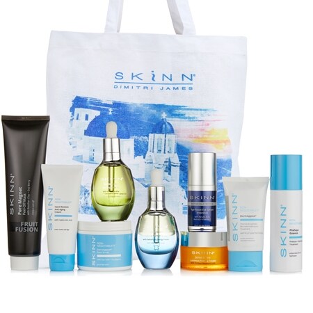 SKINN 10 Piece Complete Skincare Routine Gift Bag