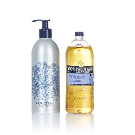 L'Occitane Shea Lavender Liquid Soap Eco 500ml w/ Forever Bottle