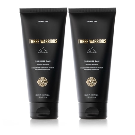 THREE WARRIORS Gradual Tan 150g Duo