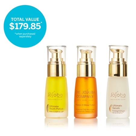 The Jojoba Company Firm, Hydrate and Glow Skincare Trio