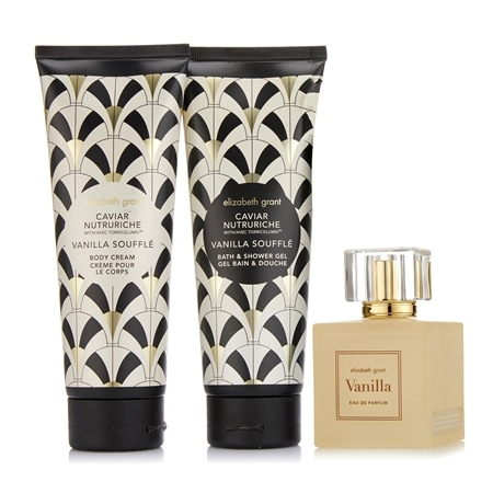 Elizabeth Grant Valentines Vanilla Parfum and Caviar Body Collection