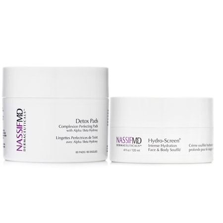 Dr Nassif Detox Pads and Hydro Screen Hydration Souffle Duo