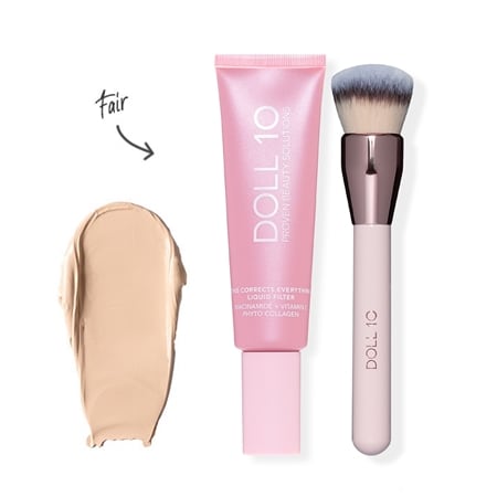 Doll 10 Supersize T.C.E Liquid Filter Foundation w/ Brush
