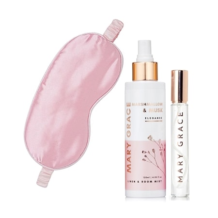 Mary Grace Sleep Mask, Linen & Room Mist 120ml & EDP 10ml