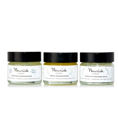 Nourish Arnica, Eucalyptus and Soothing Massage Balm Trio