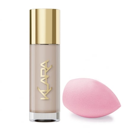 Klara Cosmetics Veil Up Foundation 30ml & Bonus Beauty Sponge