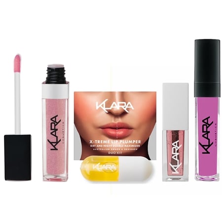 Klara Cosmetics The Lip Therapy Kit w/ Lip Glass in  Pink Quartz