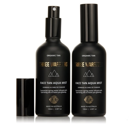 THREE WARRIORS Radiance Boosting Natural Face Tan Mist Duo