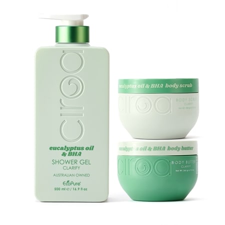 Ciroa Bath & Body Eucalyptus Oil & BHA 3 Piece Collection