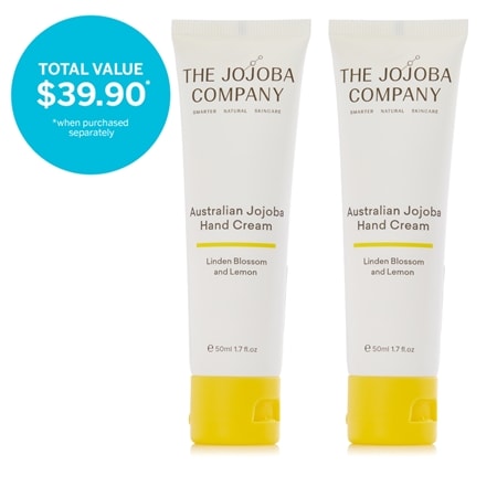 The Jojoba Company Australian Jojoba Hand Cream 50ml Duo