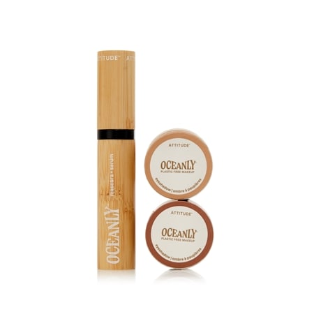 Oceanly Cosmetics Cream Eyeshadow & Lash Serum Mascara Bundle