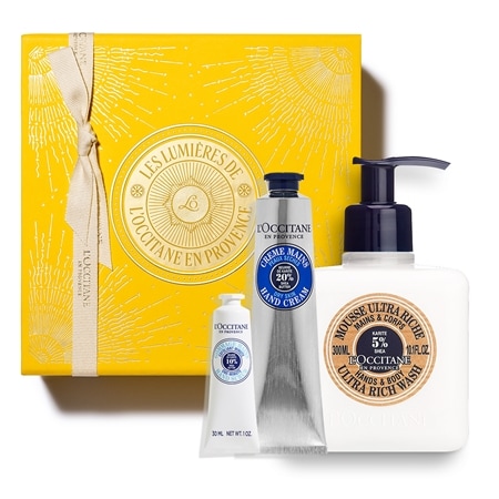 L'Occitane Shea Ultra Rich Hand & Body Wash, Hand Cream & Scrub