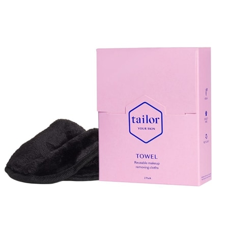 Tailor Skincare Towel Reusable Make up Removing Cloths 2 Pack