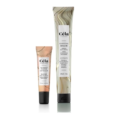 Cela Spa Collection Essential Balm & Plumping Lip Balm Set