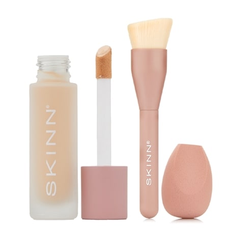 SKINN Colour Foundation & Concealer with Brush & Sponge