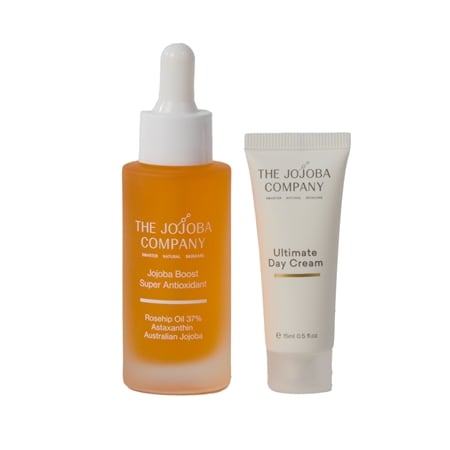 The Jojoba Company Boost Antioxidant 30ml w Ultimate  Day Cream Mini