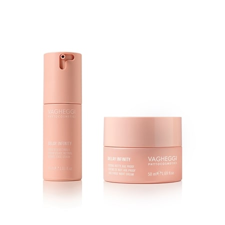 Vagheggi Delay Infinity Night Cream and Retinol Face Serum Duo