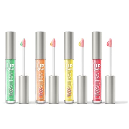 MoodMatcher Livaura Shimmer Lip Gloss pH Activated Set of 4