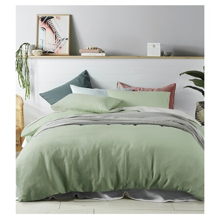 Hampton Cove 100% Linen Quilt Cover Set