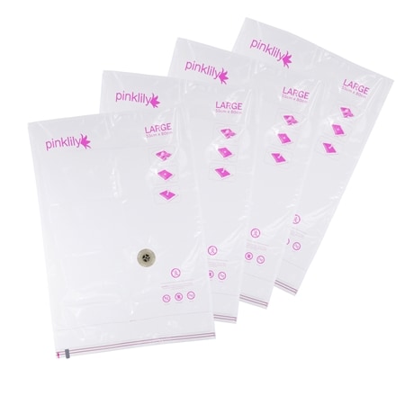 Pinklily Vacuum Storage Bag 4 Pack Large 55cm x 80cm