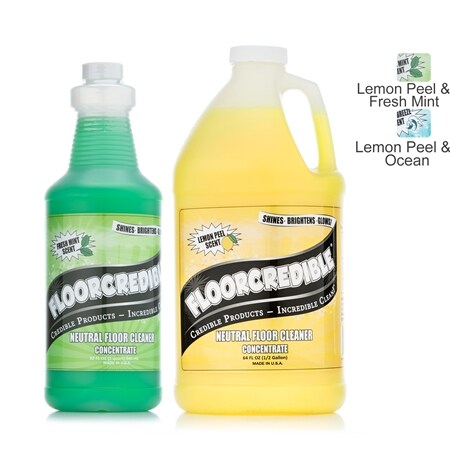 Floorcredible Neutral Floor Cleaner 2 Pack - 1892ml & 946ml