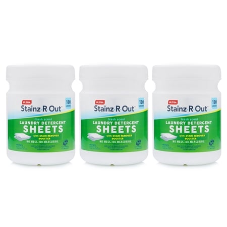 Stainz R Out 300 Laundry Detergent Sheets Value Pack