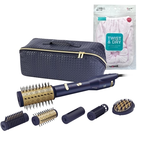VS Sassoon Digital Sensor Luxe Air Styler w/ Hair Towel & Scrunchie
