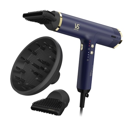 VS Sassoon Digital Sensor Luxe Airsonic Hair Dryer w/ Hair Accessories