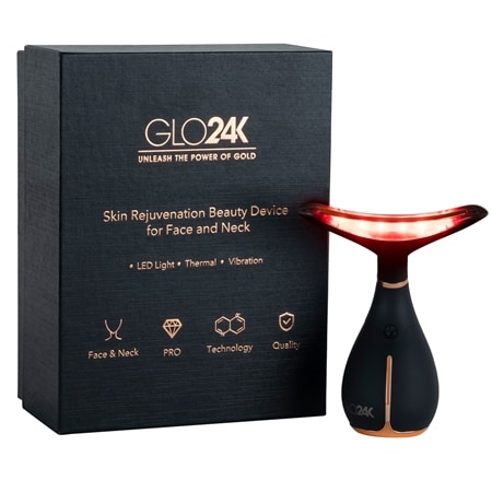 GLO24K LED Face & Neck Beauty Massager