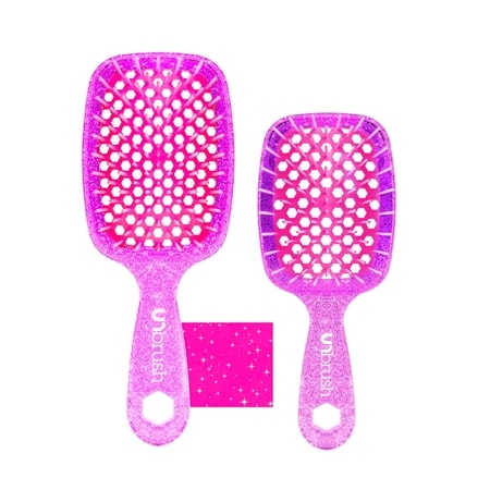 UNbrush Detangling Hair Brush Duo in Regular & Mini