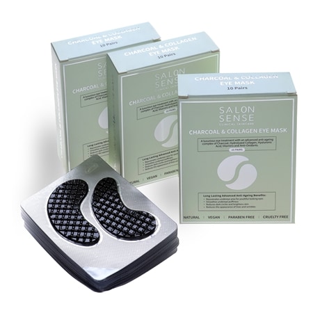 Salonsense 30 Piece Charcoal & Collagen Eye Mask Pack