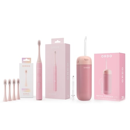 Ordo Oral Care NEW Flosser Lite & Sonic Lite 8 Piece Super Bundle