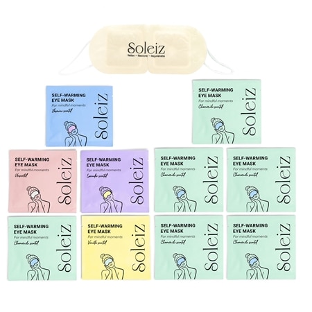 Soleiz Self Warming Eye Masks 10 Pieces - Scented & Mixed Packs