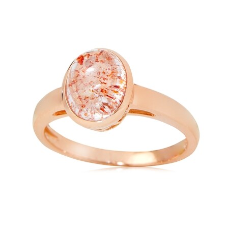 1.60ct Strawberry Quartz 9ct Rose Gold Ring