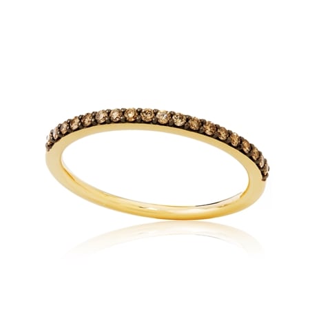 Le Vian 0.21ct Natural Chocolate Diamond Half Eternity Stacker Ring