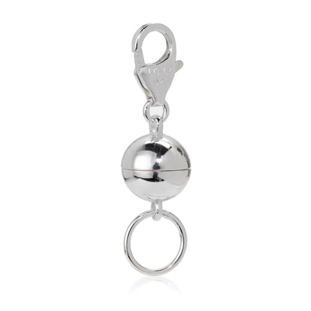 Polished Magnetic Bead Clasp Sterling Silver