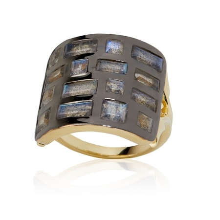 Carol Brodie 3.3ct Multi Colour Statement Ring