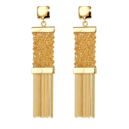 Tessuto di Francesca Woven Tassle Earrings Sterling Silver