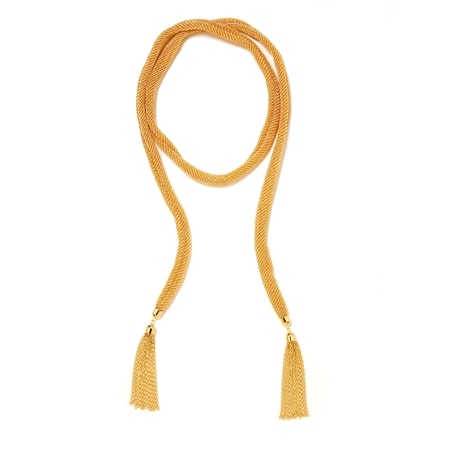 Fili Di Luce Tassel Scarf Brass 120cm